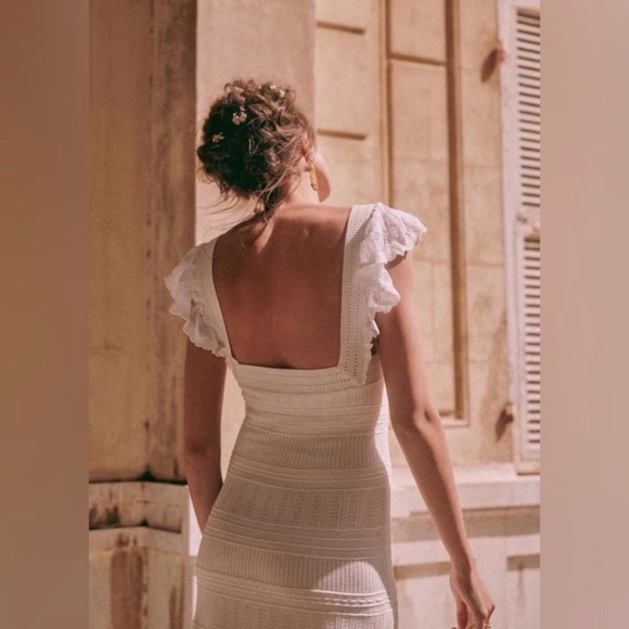 Sezane Cream Maxi Dress - Picture 3 of 6